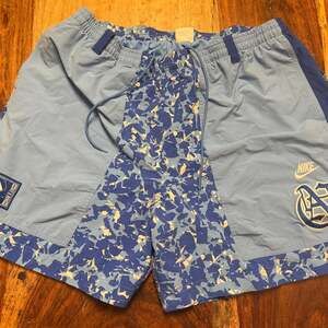 Nike Vintage Swim Trunks XL Blue Shorts Swoosh 90's